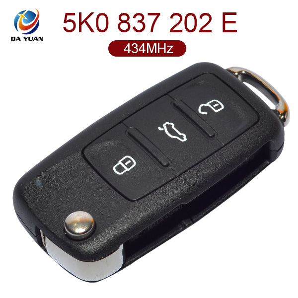 AK001035 for VW Flip Key 3 Button 434MHz ID48 5K0 837 202 E