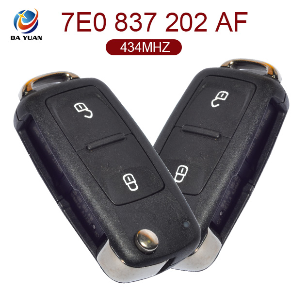 AK001027 for VW Flip Key 2 Button 434MHz 7E0 837 202 AF