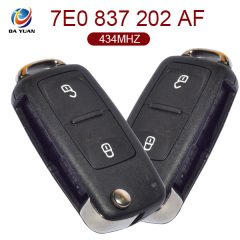 AK001027 for VW Flip Key 2 Button 434MHz 7E0 837 202 AF