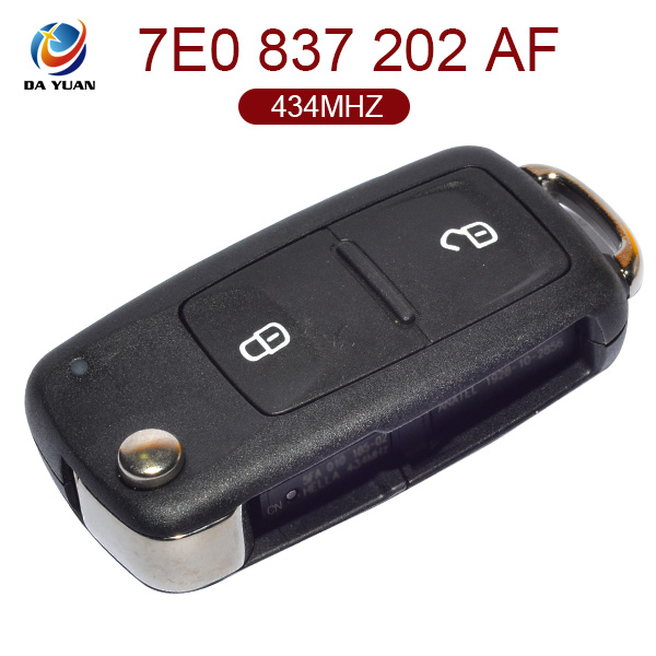AK001027 for VW Flip Key 2 Button 434MHz 7E0 837 202 AF