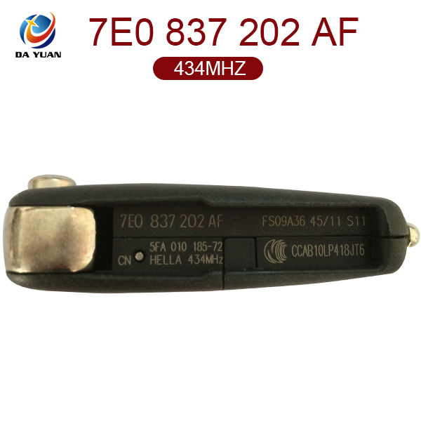 AK001027 for VW Flip Key 2 Button 434MHz 7E0 837 202 AF