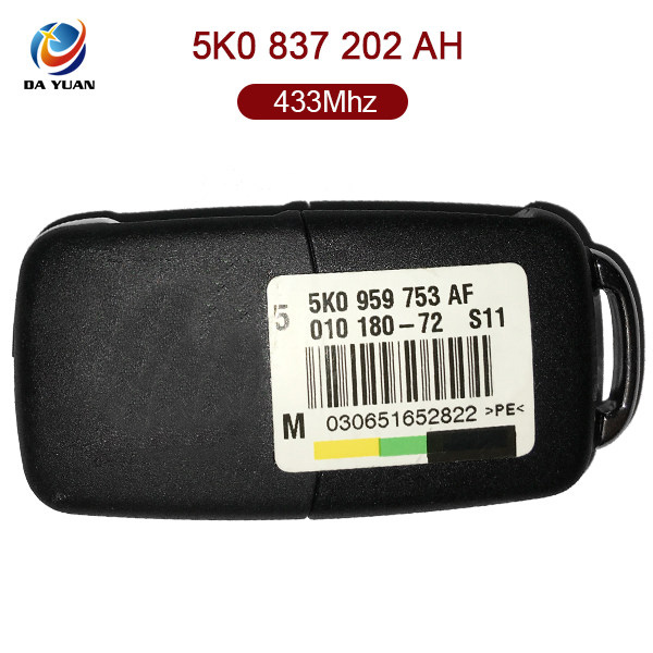 AK001050 for VW Flip Key 3 Button 433MHz ID48 5K0 837 202 AH