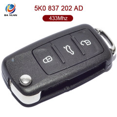 AK001052 for VW Folding Remote Key 3 Button 434MHz ID48 5K0 837 202 AD