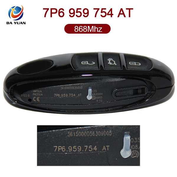 AK001062 for VW Tounreg Smart Key 3 Button 868MHz PCF7945 Keyless Go 7P6 959 754 AT