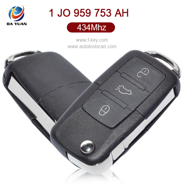 AK001005 for VW  Mk4 Golf Bora Passat Flip Key 3 Button 434MHz 1J0 959 753 AH