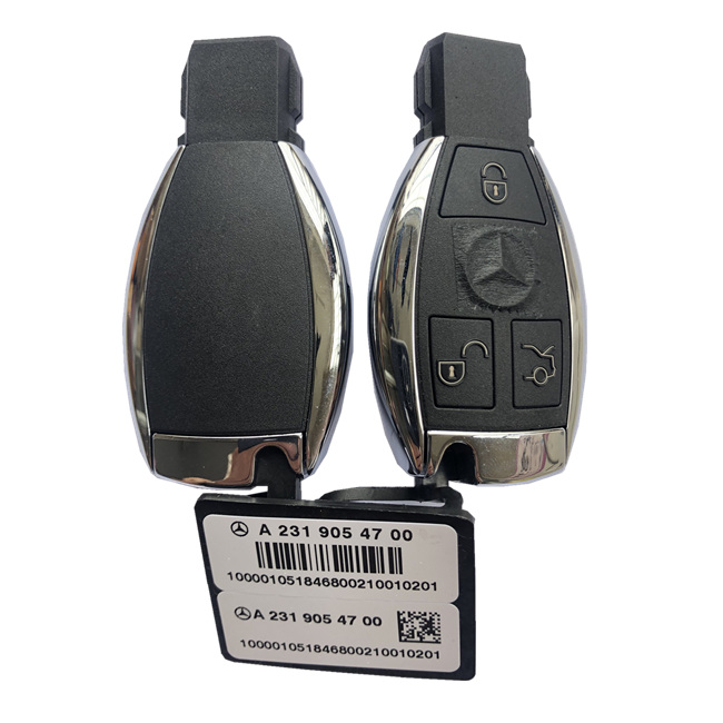 AK002042 ORIGINAL Smart Key Mercedes Benz 3Buttons 315MHz Blade HU64 FBS4 Part No A 231 905 47 00