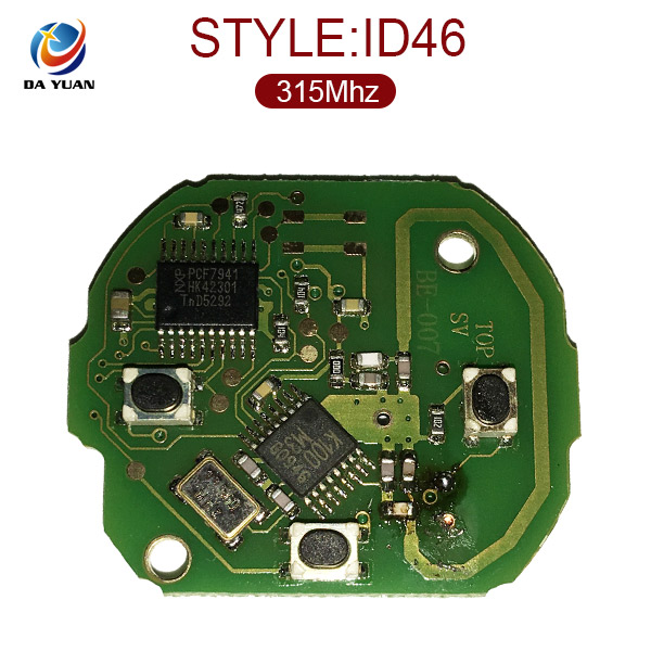 AK002025 3 Buttons 315MHZ Remote Key for Mercedes for Benz Smart With ID46 Immoblizer Chip for MB Complete Car Key