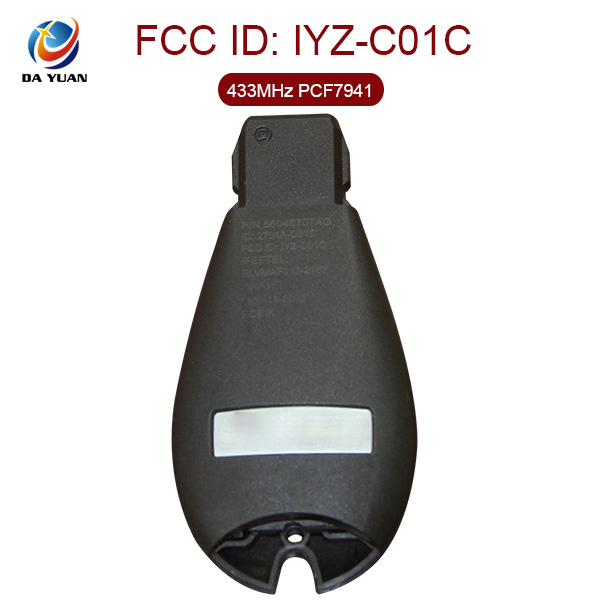 AK024021 for DODGE Smart Remote Key 3+1 Button 433MHz PCF7941 FCC ID IYZ-C01C