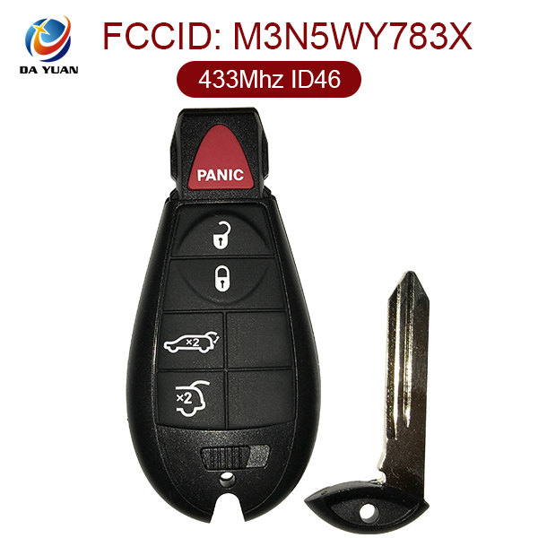 AK024011 for DODGE Smart Remote Key 4+1 Button 433MHz PCF7941 M3N5WY783X