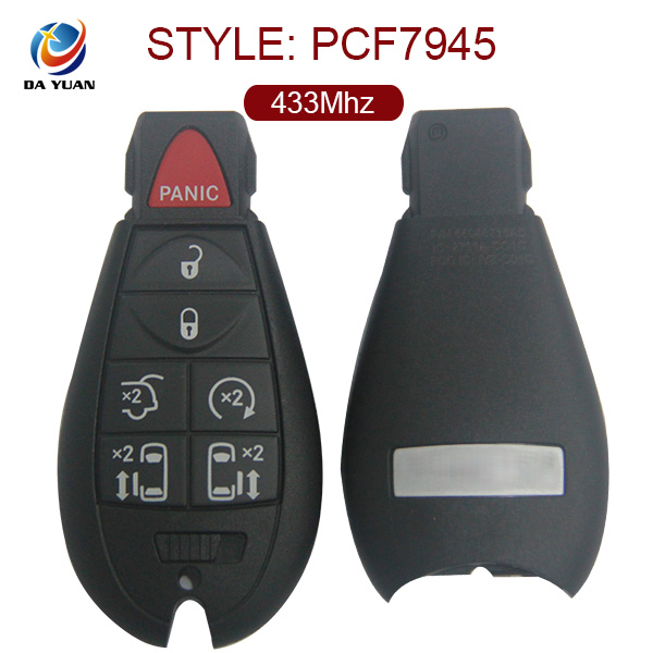 AK023020 for Jeep Smart Remote Key 6+1 Button 433MHz ID46 PCF7945 Keyless go
