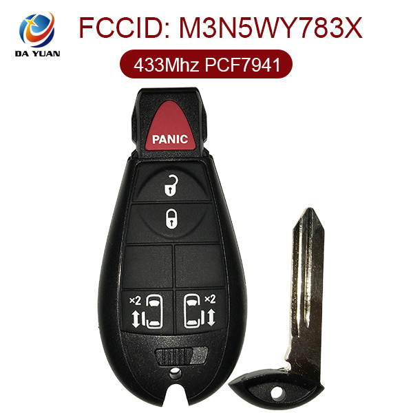 AK023012 for Jeep Smart Remote Key 4+1 Button 433MHz PCF7941 M3N5WY783X
