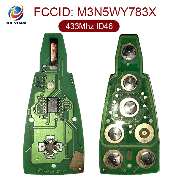 AK023010 for Jeep Smart Remote Key 4+1 Button 433MHz PCF7941 M3N5WY783X