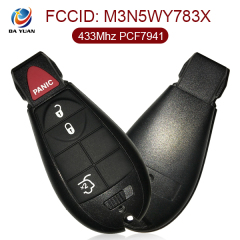 AK023008 for Jeep Smart Remote Key 3+1 Button 433MHz PCF7941 M3N5WY783X