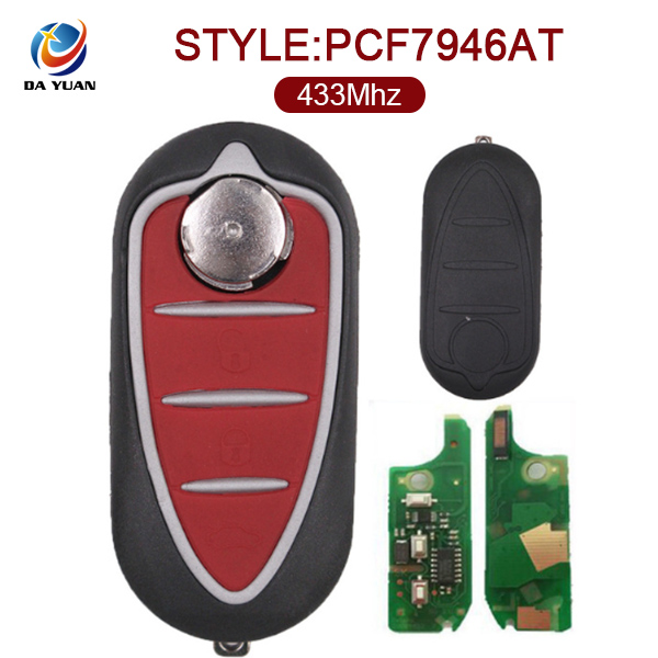 AK059001 Alfa Romeo Flip Remote Key 3 Button 433MHz PCF7946AT