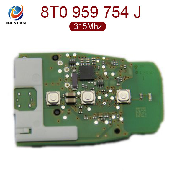 AK008017 for Audi A4L Q5 3 Button Smart Key 315MHz 8T0 959 754 J
