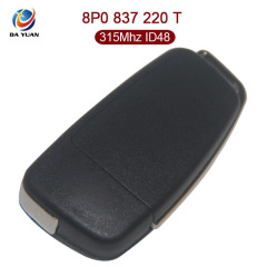 AK008056 For Audi 3 Button Flip key 315MHZ ID48 8P0 837 220 T