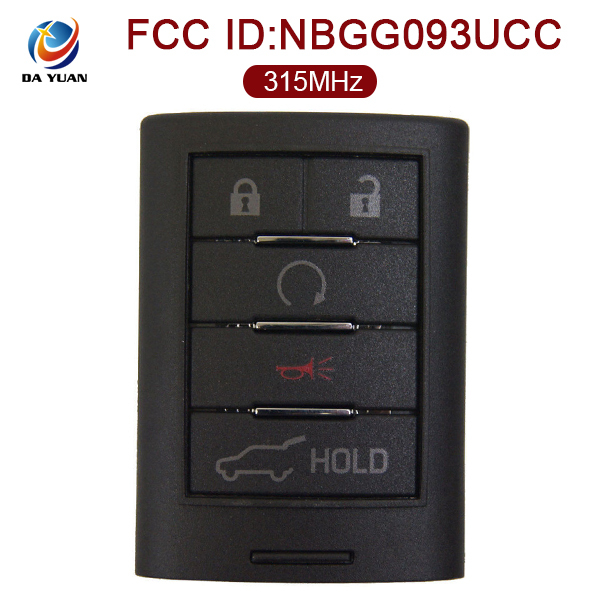 AK030008 for 2015+ Cadillac ELR Smart Remote Key 4+1 Button 315MHz NBGG093UCC 23434879