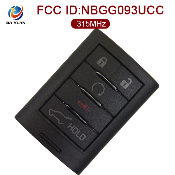 AK030008 for 2015+ Cadillac ELR Smart Remote Key 4+1 Button 315MHz NBGG093UCC 23434879
