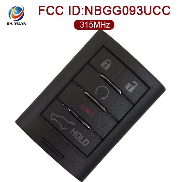AK030008 for 2015+ Cadillac ELR Smart Remote Key 4+1 Button 315MHz NBGG093UCC 23434879