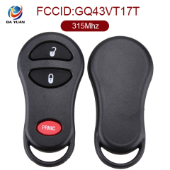 AK015012 for Chrysler Remote Key 2+1 Button 315MHz GQ43VT17T