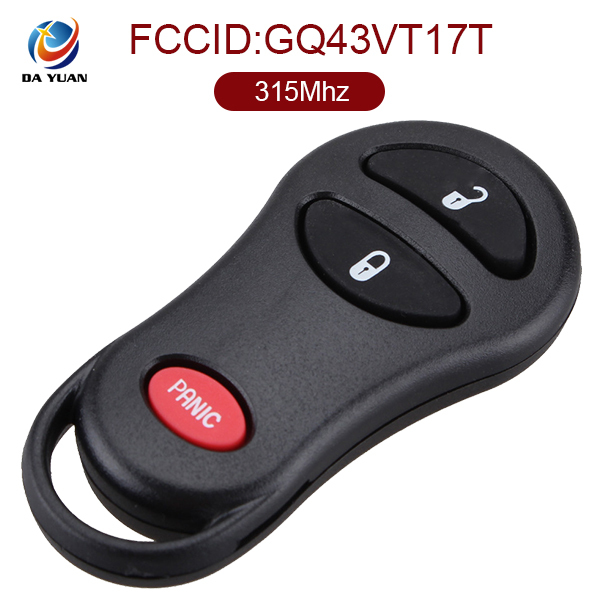 AK015012 for Chrysler Remote Key 2+1 Button 315MHz GQ43VT17T