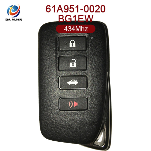 AK052010 Original for Lexus smart card 3+1 Button 434MHz 8A Chip 61A951-0020 BG1EW