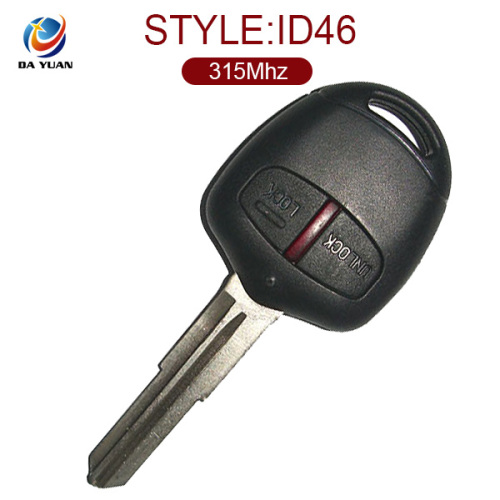 AK011015 For Mitsubishi 2 button remote key (MIT11) 315MHZ ID46