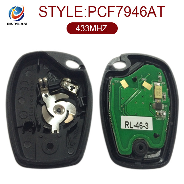 AK010010 for Renault Remote Key 3 Button 433MHZ PCF7946AT Without Logo
