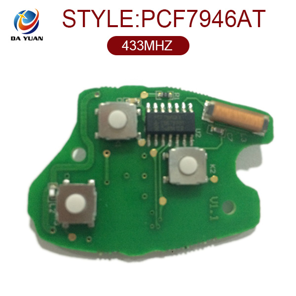 AK010010 for Renault Remote Key 3 Button 433MHZ PCF7946AT Without Logo