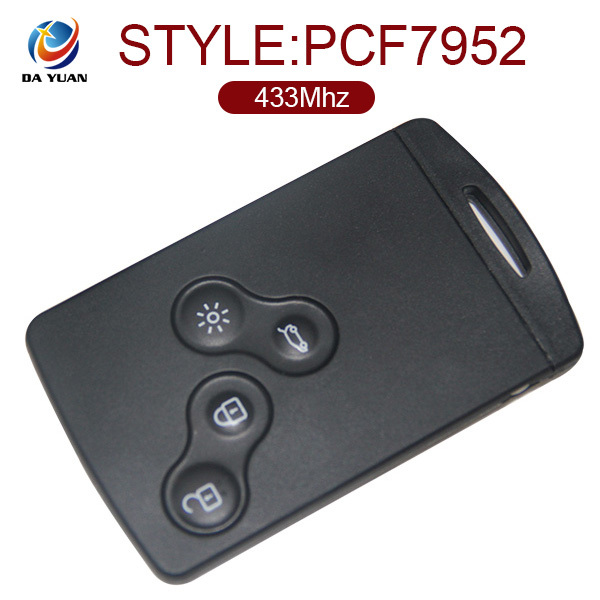 AK010022 for Renault Megane 3 Smart Key 4 Button 433MHz PCF7952