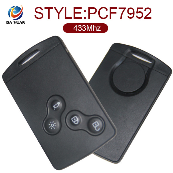 AK010022 for Renault Megane 3 Smart Key 4 Button 433MHz PCF7952