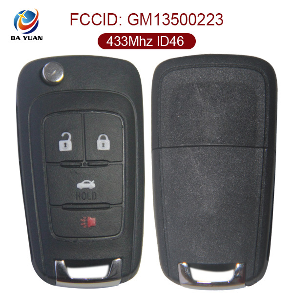 AK028023 for Opel 4 button Flip remote control key 433mhz ID46 GM13500223