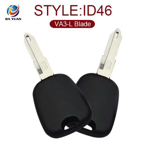 AK009012 for Peugeot 206 Transponder key ID46 With VA3-L Blade and Embossed Logo
