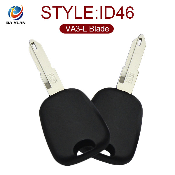 AK009012 for Peugeot 206 Transponder key ID46 With VA3-L Blade and Embossed Logo