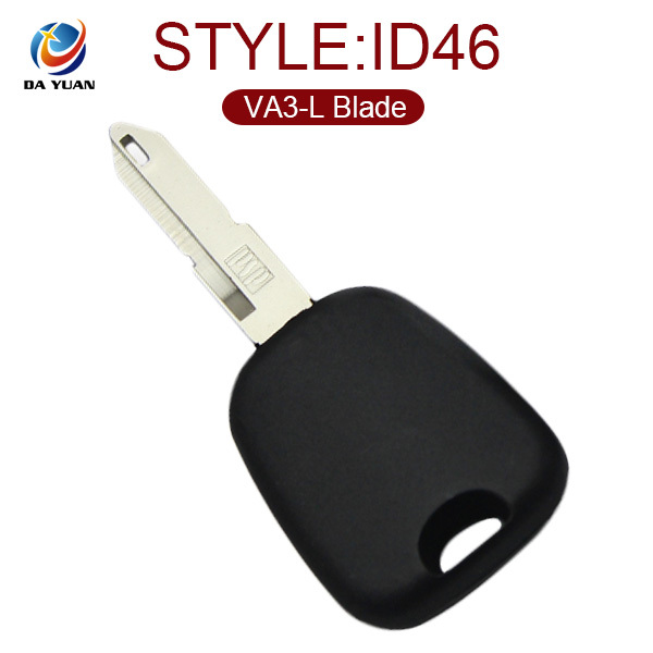 AK009012 for Peugeot 206 Transponder key ID46 With VA3-L Blade and Embossed Logo