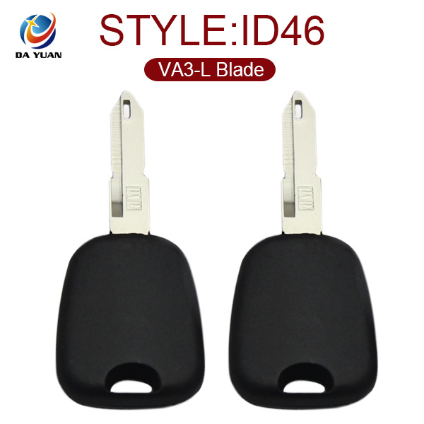 AK009012 for Peugeot 206 Transponder key ID46 With VA3-L Blade and Embossed Logo
