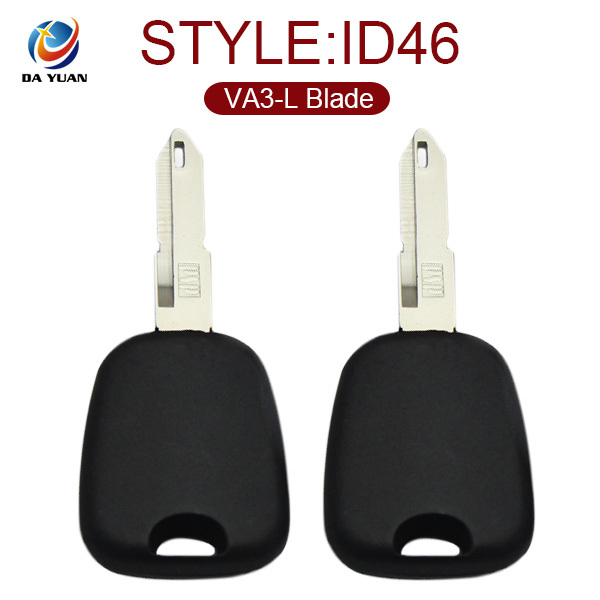 AK009012 for Peugeot 206 Transponder key ID46 With VA3-L Blade and Embossed Logo