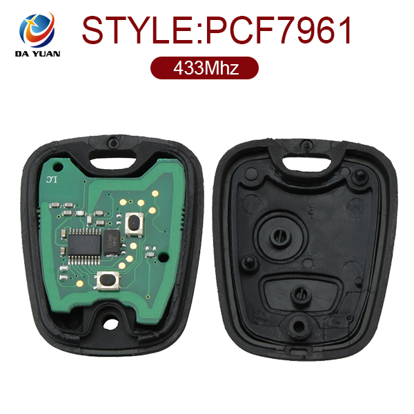 AK009007 for Peugeot 307 Remote Key 2 Button 433MHz ID46 PCF7961 With Groove