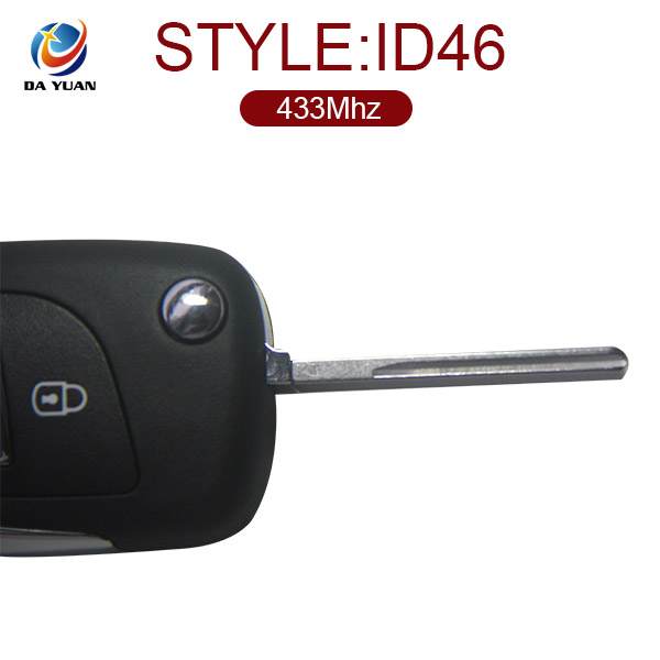 AK009013 For Peugeot 307 ASK straight remote control key Modified DS Style Folding