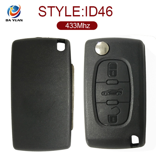 AK009002 for Peugeot 307 308 408 Remote Key 3 Button 433MHz PCF7961 0536 FSK 2011-2013