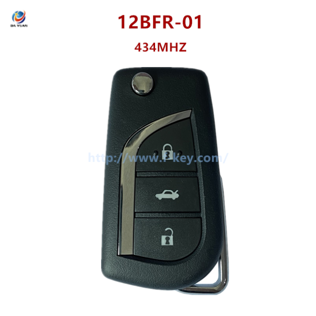AK007161 Toyota Remote Key 3 Buttons 433MHz FSK 8A CHIP 12BFR-01