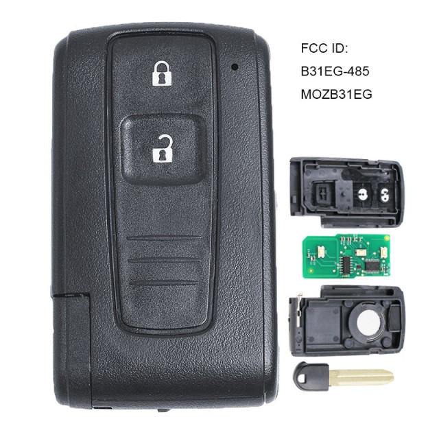 AK007129 Smart 2 button Remote Key fob ASK 315MHz for Toyota Prius 2004-2009 FCC ID B31EG-485 MOZB31EG TOY43
