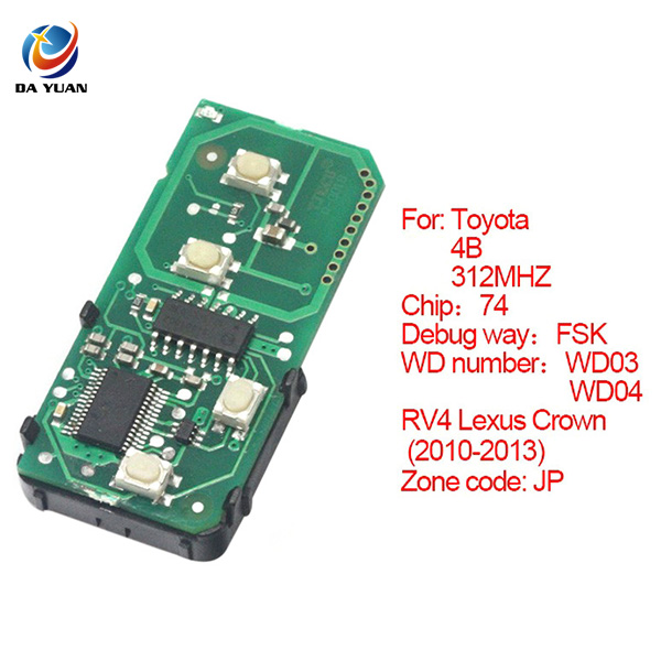 AK007061 for Toyota smart card board 4 key 312MHZ number 271451-5290-JP