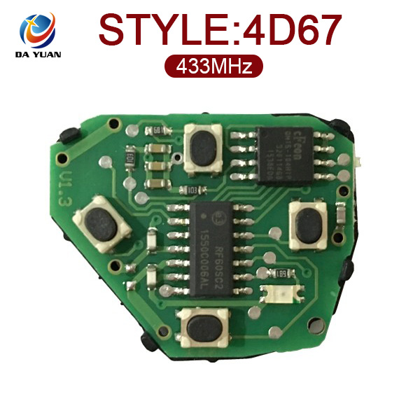 AK007049 for Toyota Hilux 4button Remote Key(Austrilia) 433Mhz. 67chip MDL B44TA