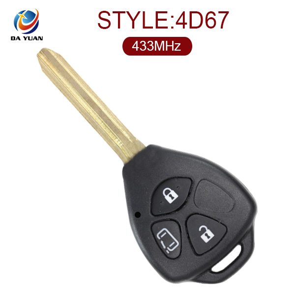 AK007039 for Toyota Europe 3 Button Remote Key(Slide door) 433MHz 67 Chip