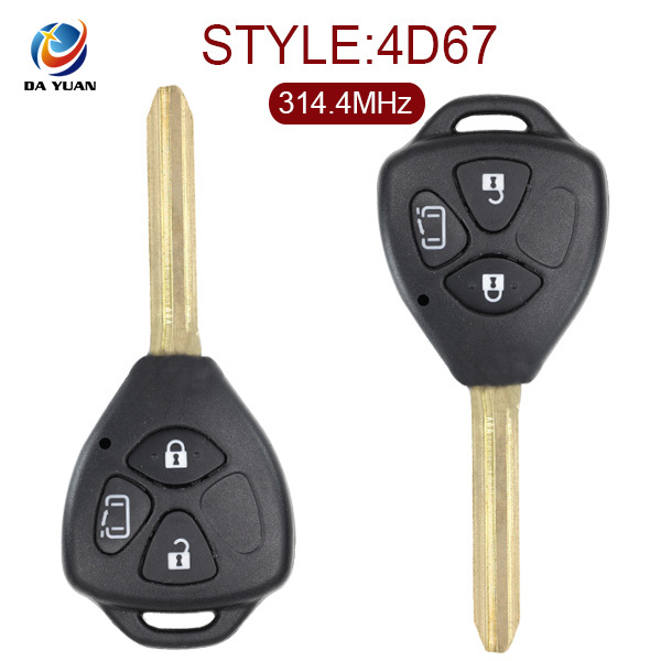 AK007042 for Toyota Japan 3 button Remote Key (Slide Door) 314.4MHz 67Chip