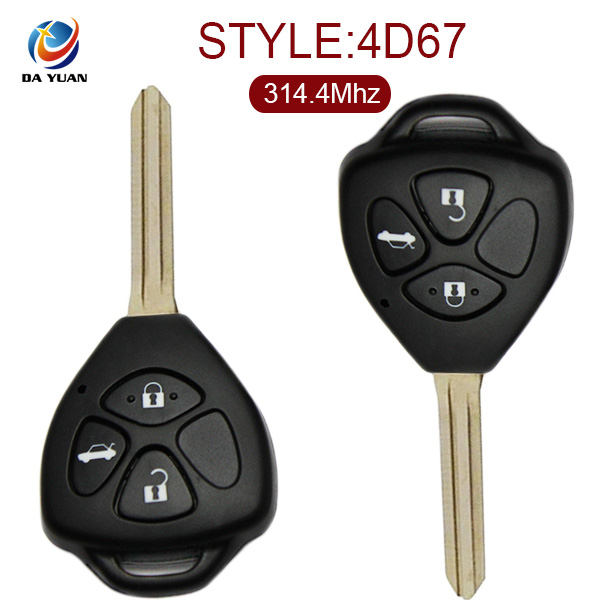 AK007041 for Toyota Camry 3 button Remote Key(Japan) 314.4Mhz,4D-67 Chip