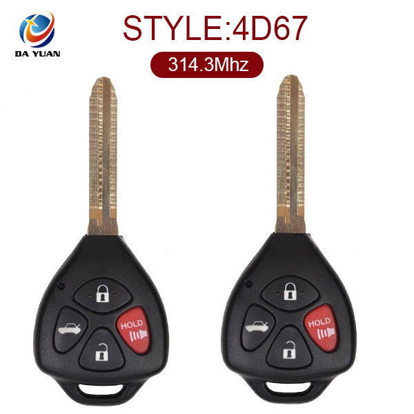 AK007033 for Toyota 4 button Remote Key 314.3Mhz. 67chip