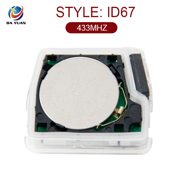 AK007001 for Toyota 2 Button for straight remote control key ID67 433MHZ