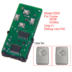 AK007097 for Toyota smart card board 4 buttons 433MHZ number 271451-0500